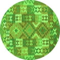 thumbnail image 1 of Ahgly Company Indoor Round Southwestern Green Country Area Rugs, 7' Round, 1 of 1