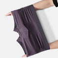 thumbnail image 3 of Lumtrix Mens Underwear Briefs With Pouch Polyester Soft Stretch Briefs Wicking Breathable Underwear For Men Long Leg Dark Gray 3XL, 3 of 6