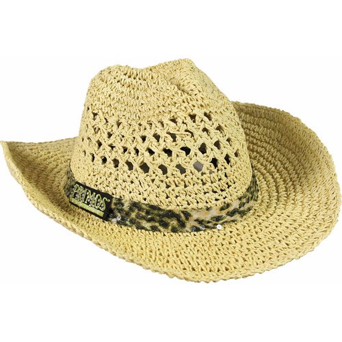 Primos Hunting Ladies Gold Primos Straw Cowboy Hat, One Size Fits