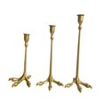 thumbnail image 2 of Candelador de 3 piezas con candelabro, soporte de velas, diseño de , soporte de velas de mesa de mesa para chimenea de Acción de Gracias en casa oro, 2 of 8