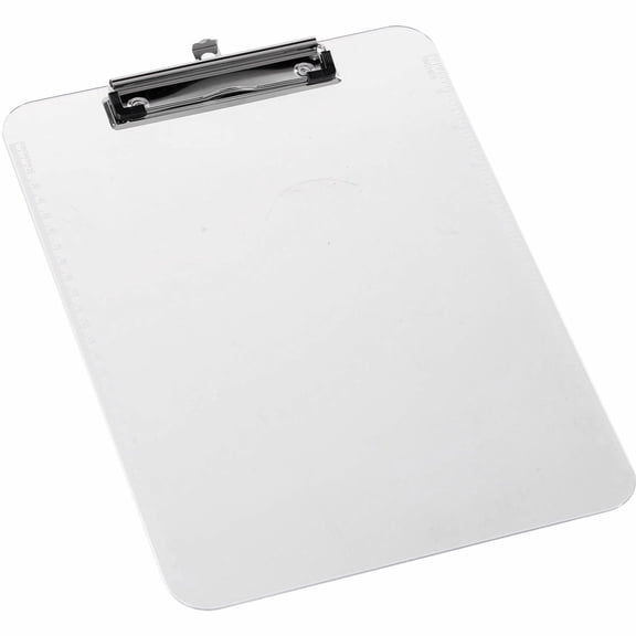 Sparco Plastic Clipboards with Flat Clip