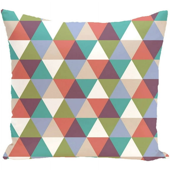 Simply Daisy 16" x 16" Triangles! Geometric Print Pillow