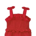 thumbnail image 3 of Planet Gold Toddler & Girls Summer Sleeveless Tiered Dress with Tie Straps, Sizes 12M-18, 3 of 6