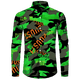 thumbnail image 3 of Camisa de primavera y otoño más nueva para hombre, camiseta de manga larga con estampado 3D de camuflaje, camisa informal con cuello vuelto y botones, camiseta para hombre y mujer, 3 of 5