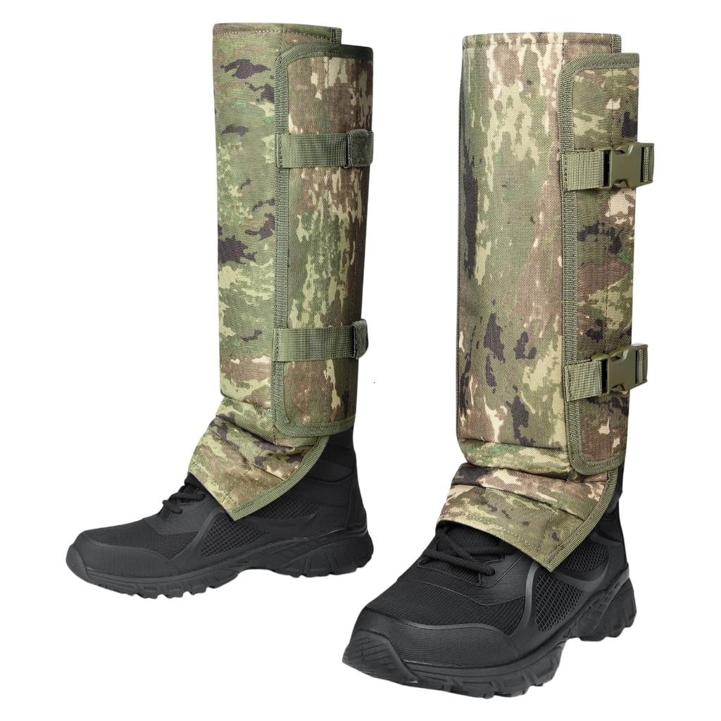 Outdoor Leg Gaiters Guards for Camping and Field Work Front Opening Build Side Fasteners Footwear Hold and 50x35cm