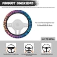 thumbnail image 5 of Uorisanigo Leopard Print Car Steering Wheel Protector 15 Inches Purple Steering Wheel Cover for Women Anti-Slip Car Steering Wheel Cover 15 Inches Flannel Car Accessories Gift for Birthday, 5 of 8