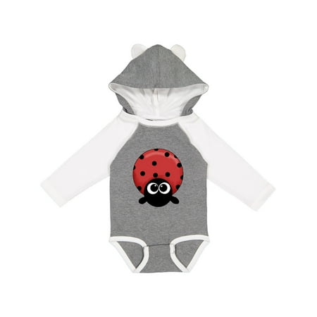 

Inktastic Round Lady Bug Gift Baby Boy or Baby Girl Long Sleeve Bodysuit
