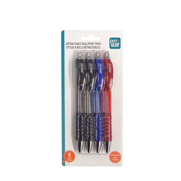 PEN + GEAR PL P+G 4PK BP RT BUS, 1.0MM
