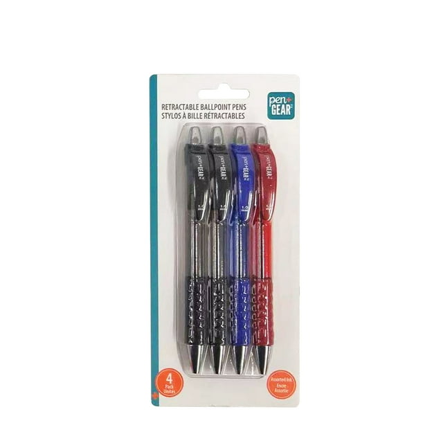 PEN + GEAR PL P+G 4PK BP RT BUS, 1.0MM