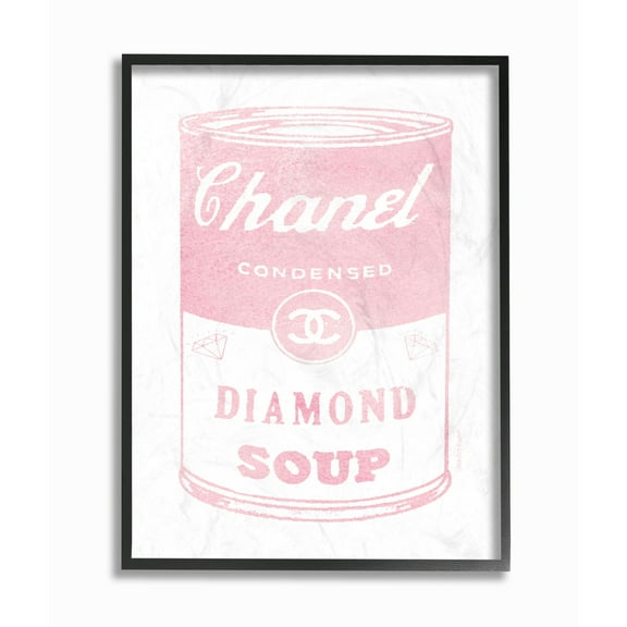 The Stupell Home Decor Collection Fashion Diamond Soup Oversized Framed Giclee Texturized Art, 16 x 1.5 x 20
