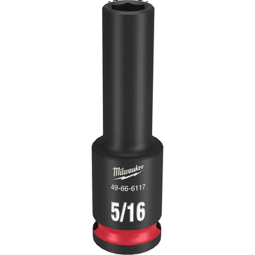 Milwaukee Tool SHOCKWAVE Impact Duty  3/8"Drive 5/16" Deep 6 Point Socket