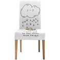 thumbnail image 2 of ZHANZZK I Love You to The Moon Valentin's Day Stretch Chair Cover Protector Seat Slipcover for Dining Room Hotel Wedding Party Set of 4, 2 of 6