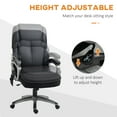 thumbnail image 5 of Vinsetto Big and Tall Executive Office Chair with Vibration Massage, Black, 5 of 9