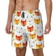 thumbnail image 1 of Balery Cute Fox with Heart Bañador para hombre, shorts de playa de secado rápido con entrepierna y forro de compresión-Small, 1 of 6