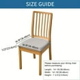 thumbnail image 4 of ATJIA Waterproof Seat Covers for Dining Room Chairs Stretch PU Leather Chair Seat Slipcovers Dining Chair Covers, 4 of 17