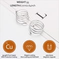 thumbnail image 2 of Adjustable Magnetic Pure Copper Rings for Women, Love Heart Gift( Sliver 2PCS), 2 of 5