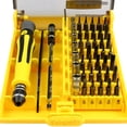 thumbnail image 1 of Mini juego de destornilladores con 42 puntas, juego de puntas de destornillador de precisión pequeño 45 en 1, juego de destornilladores magnéticos pequeños con pinzas y eje de extensión, 1 of 5