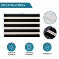 thumbnail image 6 of Modern Stripes Lines Placemats Set of 4,Wipeable Washable Table Mats for Dining Tables, Vintage Black and White Place Mats for Kitchen Event Party Tabletop Decor, 6 of 9