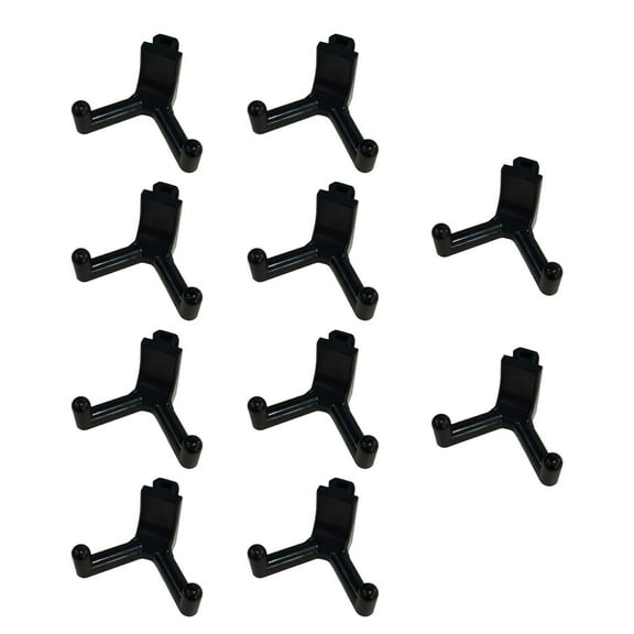 10-Pack Storage Shed Hooks for Lifetime shed - Heavy Duty Plastic Tool Hangers for Garage, Garden & Shed Organization (A-Shaped)