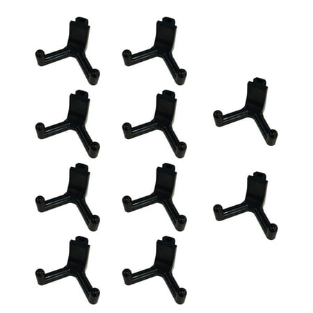 10-Pack Storage Shed Hooks for Lifetime shed – Heavy Duty Plastic Tool Hangers for Garage Garden & Shed Organization (A-Shaped)