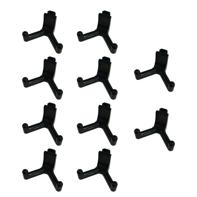 Product Category Hooks Storage Kit Heavy Duty Utility Hangers for Tool Organization 10 Pack Wall and Side Panel Mount 4 Styles Double Ended J U Threaded 10PCS