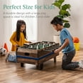 thumbnail image 2 of Best Choice Products 11-in-1 Kids Combo Game Set w/ Ping Pong, Foosball, Air Hockey, 5 Accessory Bags - Dark Wood, 2 of 8