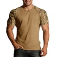 thumbnail image 1 of T-shirt pour Homme pour un Usage Quotidien Décontracté, Haut Estival Respirant avec Manches Raglan, Col Ras du Cou Léger Conçu pour Temps Chaud, 1 of 5