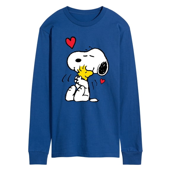 Peanuts - Snoopy and Woodstock Hug - Men's Long Sleeve Graphic T-Shirt