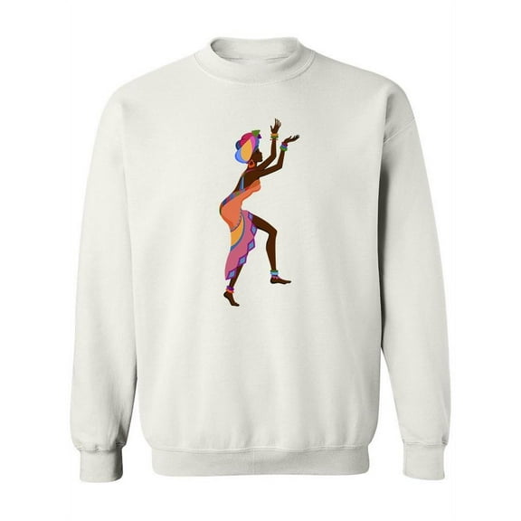 Girl With Colorful Clothes Sweatshirt Women -Image by Shutterstock, Female Large