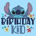 thumbnail image 2 of Men's Lilo & Stitch Birthday Kid Graphic Tee Light Blue 2X Large, 2 of 4