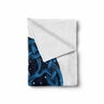 thumbnail image 2 of Celtic Tree Soft Flannel Fleece Blanket, Modern Composition of Classic Ireland Digital Drawing in Blue Shades, Cozy Plush for Indoor and Outdoor Use, 50" x 60", Night Blue and Indigo, by Ambesonne, 2 of 6