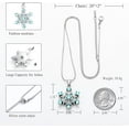 thumbnail image 2 of Snowflake Ashes Cremation Jewelry Snowflake Urn Necklace for Ashes With Crystal Ashes Necklace Cremation Urn Jewelry Memorial Gifts, 2 of 8