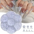 thumbnail image 1 of Perlas semicirculares de base plana en una caja de perlas de esmalte de uñas de colores, accesorios para uñas DIY, perlas de resina, perlas para uñas., 1 of 3
