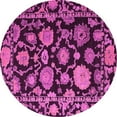 thumbnail image 1 of Ahgly Company Indoor Round Oriental Pink Traditional Area Rugs, 8' Round, 1 of 4