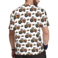 thumbnail image 2 of Wukai Cartoon Tractor Print Men's Short-Sleeved Mesh T-Shirt,Quick-Dry Short Sleeve Workout T-Shirt-Medium, 2 of 8