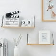 thumbnail image 4 of Dream Lifestyle Floating Shelves Wall Mounted, Minimalist Wood Wall Storage Shelves for Bedroom Living Room Bathroom Kitchen Office and More , Home Decor, 4 of 8