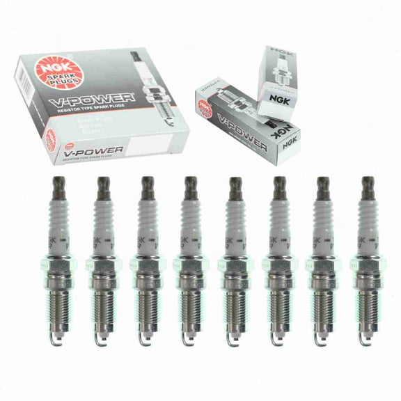 8 pc NGK V-Power Spark Plugs compatible with Mercury Grand Marquis 5.0L V8 1986-1991