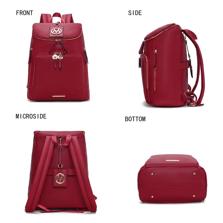 Red lady backpack handbag ALTOSY Small Genuine Leather Backpack Purse for Ladies  main image 3