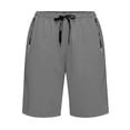 thumbnail image 6 of AnuYalue Mens Shorts Big and Tall Quick Dry Workout Running Shorts Athletic Shorts Knee Length SweatShorts with Zip Pockets, 6 of 8