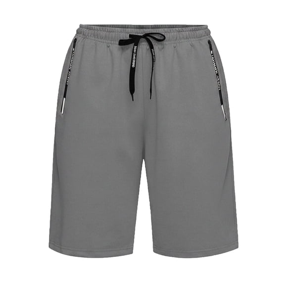 SBYOJLPB Men's Casual Shorts with Drawstring Elastic Waist and Pockets Solid Color Short Pants