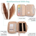 thumbnail image 4 of TRIPGEAR 2 Layer Large Bible Carrying Case for Women, Church Bag with Handle, Shoulder Strap and Storage Pocket Protector, 4 of 7