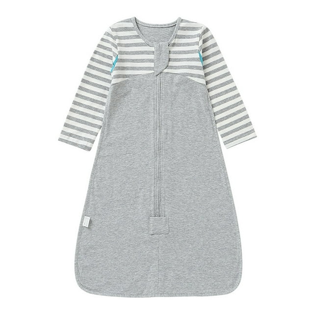 Breathable long sleeve winter thickening sleeping bag for newborns