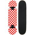 thumbnail image 1 of PRO Skateboard Complete Pre-Built CHECKER PATTERN 7.75 in Red/White, 1 of 4