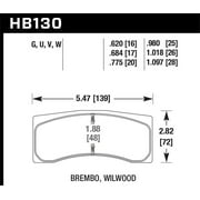 Hawk Brembo X9 060 71/74 / Brembo XA4 D3 01/04 / Wilwood Integra IP Racing DTC-70 Brake Pads