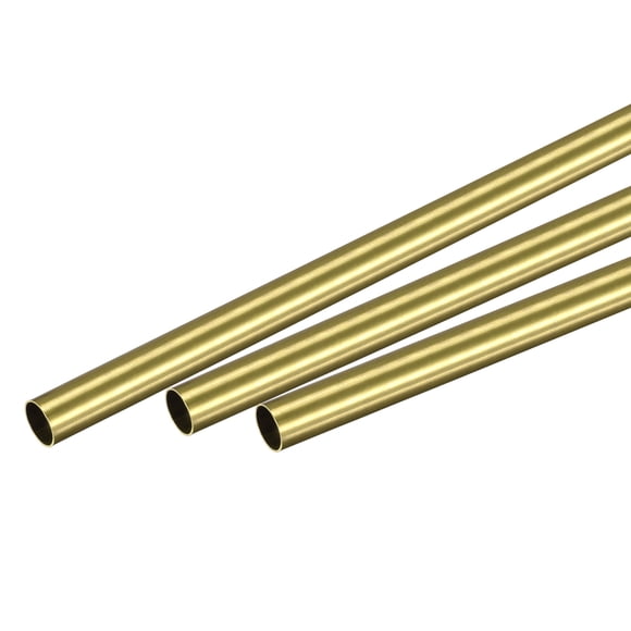 Unique Bargains 6.5mm OD 0.25mm Wall Thickness 300mm Length Brass Tube 3 Pack
