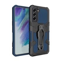 Dteck for Samsung Galaxy S23 FE Case with Back Clip Kickstand, Military Grade Shockproof Protective Cover Compatible Magnetic Car Mount,Blue