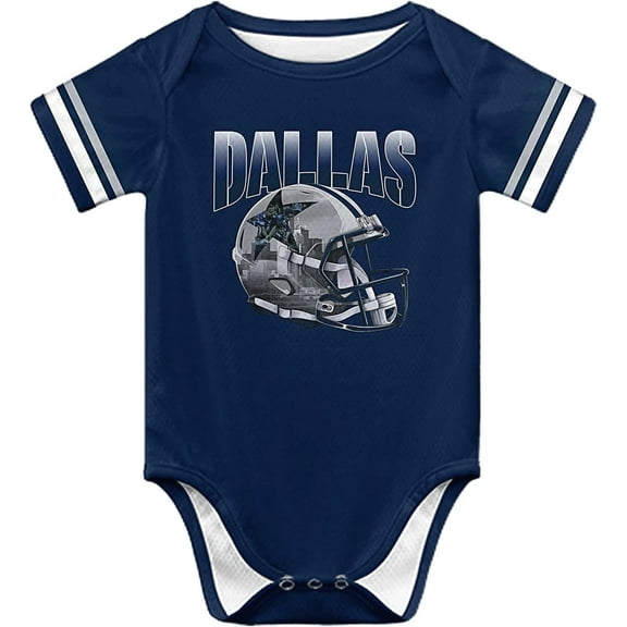 Dallas Newborn City Baby Girl Boy Clothes Unisex,Football Team Clothing Short Sleeve Apparel,Baby Bodysuits,Size:3-24 Months