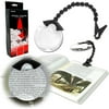 Stalwart Hands-Free Flex Neck Magnifier with Clip
