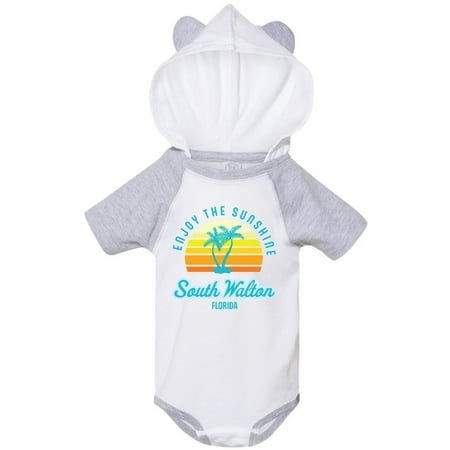 

Inktastic Summer Enjoy the Sunshine South Walton Florida in Blue Gift Baby Boy or Baby Girl Bodysuit