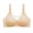 Beige, variant on Agkizg Plus Size Womens Bras,T-Shirt Bras for Women Push Up Bras,Back Buckle Embroidery Thin Style Ventilate Large Size Bra Without Steel Rim, Sizes M-2XL